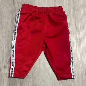 Reebok‎ Red Joggers with Striped Detail 0-3M